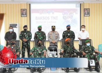 Sambut HUT TNI Ke-76, Tiga Matra Darat, Laut, Udara Laksanakan Giat Donor Darah