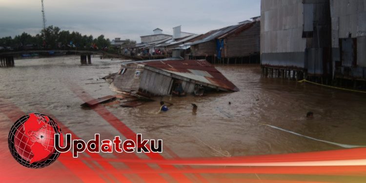 Sungai Di Tanjabtim Meluap Dua Rumah Terendam