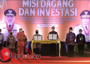 Penandatanganan MoU Provinsi Jambi Dan Provinsi Jawa Timur