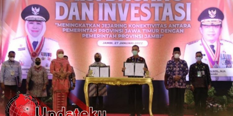 Penandatanganan MoU Provinsi Jambi Dan Provinsi Jawa Timur