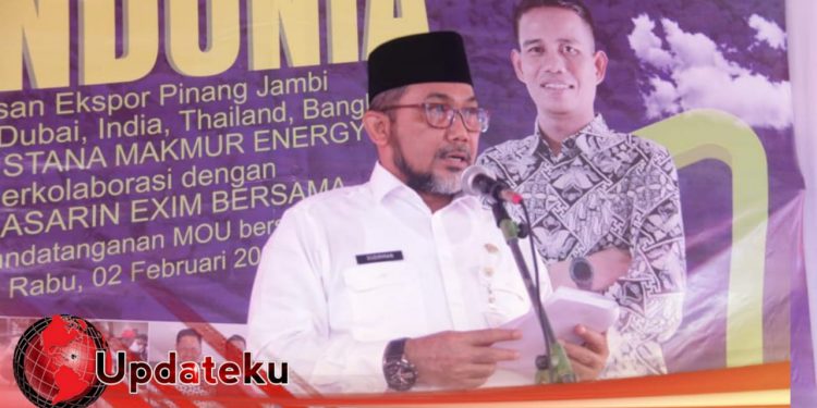 Ekspor Pinang Makin Bergairah, Kali Ini Dilepas Sekda Jambi ke Lima Negara