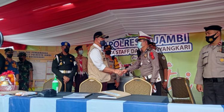 Walikota Jambi Fasha Turun ke Lapangan Tinjau Pos PAM Idul Fitri 2022