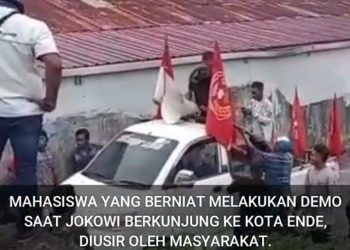 PMKRI Ende Dihadang Masyarakat Saat Ingin Demo Jokowi, Viral……..!