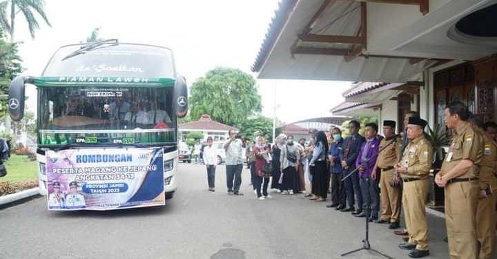 Peserta Magang Ke Jepang Dilepas Langsung Oleh Gubernur Jambi Al Haris