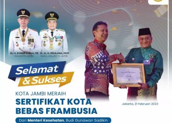 Kota Jambi Raih Sertifikat Bebas Frambusia dari Kementerian Kesehatan RI