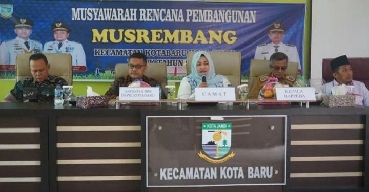 Wakil Ketua DPRD Kota Jambi Pangeran Simanjuntak Hadiri Musrenbang Kecamatan Kota Baru