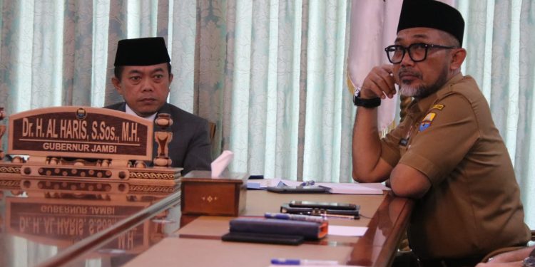 Pemprov Jambi Hadiri Rakor Pengendalian Inflasi Bersama Mendagri RI Secara Virtual