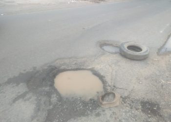Jalan Lingkar Barat Depan PT. Carpotama Lubang Banyak Makan Korban