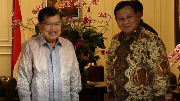 Ketum Gerindra Prabowo Subianto Temui Jusuf Kalla