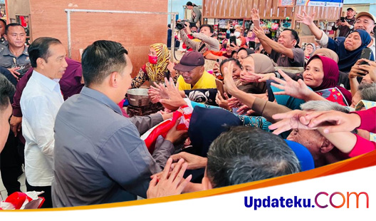 Tinjau Pasar Bululawang, Presiden Jokowi: Inflasi Terkendali, Pasokan Banyak