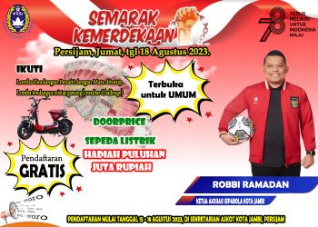 Pertama Kalinya di Jambi, ASKOT Gelar Lomba Tendangan Penalti sambut HUT RI Ke 78