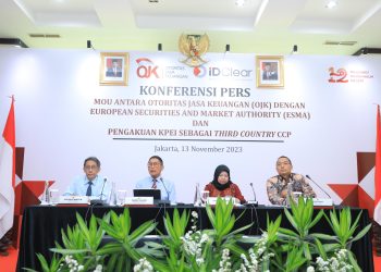 Nota Kesepahaman OJK dan ESMA, serta Pengakuan PT KPEI sebagai third-Country Central Counterparty (CCP)
