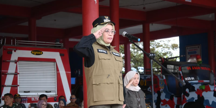 Pj. Wali Kota Jambi, Sri Purwaningsih Pimpin Kesiapsiagaan Bencana