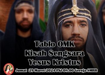 OMK SMRR Selincah Gelar Tablo Kisah Sengsara Yesus saat Jumat Agung