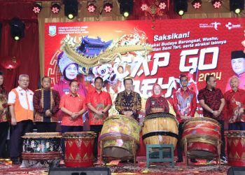 Pj Wali Kota Sri Purwaningsih Menghadiri Perayaan Cap Go Meh Tingkat Kota Jambi Tahun 2024