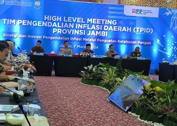 Pj Walikota Jambi Rapat Hight Level Meeting Provinsi Jambi Tahun 2024