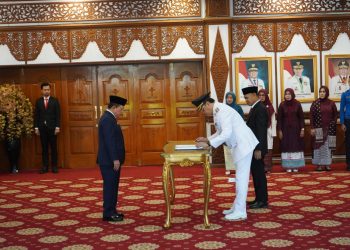 Lantik Pj. Bupati Tebo, Gubernur Al Haris Tekankan Jaga dan Kawal Pelaksanaan Pilkada 2024