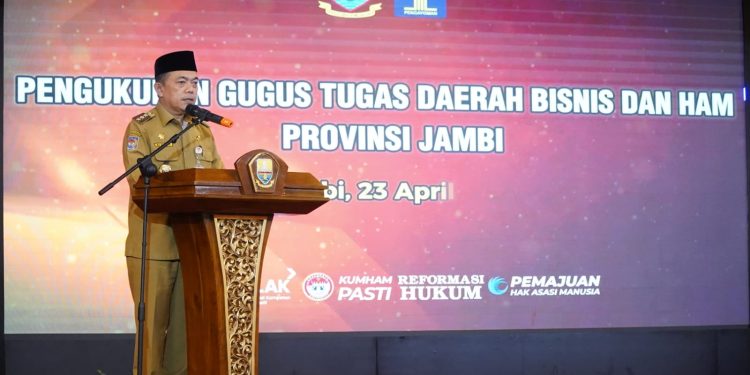 Gubernur Al Haris Kukuhkan Gugus Tugas Bisnis dan HAM Provinsi Jambi