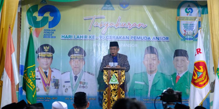 Wagub Sani Harap GP Ansor Perkuat Sinergi Bersama Pemerintah Daerah