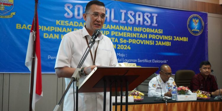 Diskominfo Provinsi Jambi Gelar Sosalisasi Kesadaran Keamanan Informasi Bagi Pimpinan