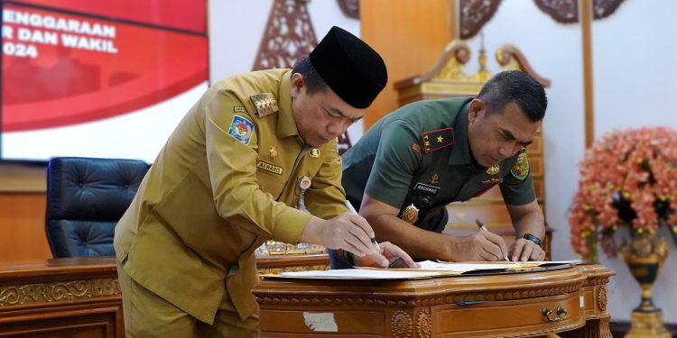 Gubernur Al Haris Hibahkan Dana Pengamanan Pilkada 5,8 Miliar Kepada Korem 042/Gapu