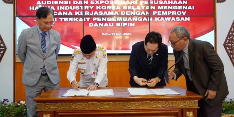 Gubernur Al Haris Harap Dengan Adanya Investor dari Korea Selatan, Kawasan Danau Sipin Akan Jadi Pariwisata Berbasis Lingkungan Hidup