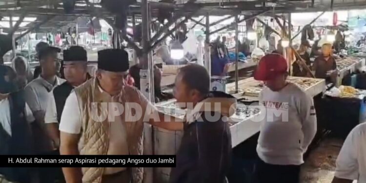 Serap Aspirasi-Kenalkan Program, Rahman-Guntur Nomor 2 Blusukan ke Pasar