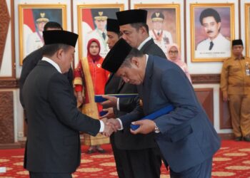 Kukuhkan Pjs Tiga Wilayah, Pesan Gubernur Al Haris: Jaga Sinergitas dan Kondusifitas Daerah