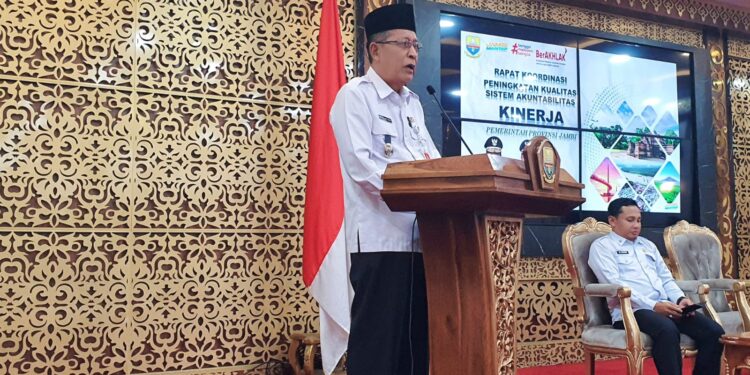 Wagub Sani Minta Kepala OPD Berkomitmen dan Bertanggung Jawab Meningkatkan Kualitas SAKIP