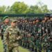 Gubernur Jambi Al Haris Pimpinan Upacara Pemberangkatan Satgas Pamtas Yonif 142/KJ ke Papua