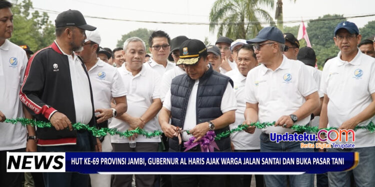 HUT Ke-69 Provinsi Jambi, Gubernur Al Haris Ajak Warga Jalan Santai dan Buka Pasar Tani
