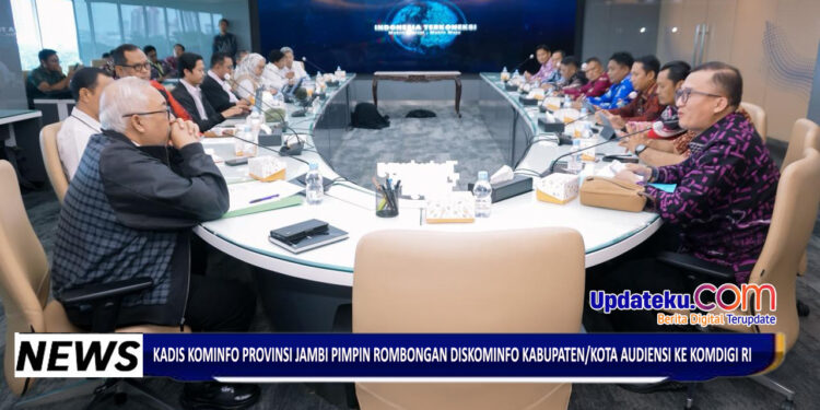 Kadis Kominfo Provinsi Jambi Pimpin Rombongan Diskominfo Kabupaten/Kota Audiensi ke Komdigi RI